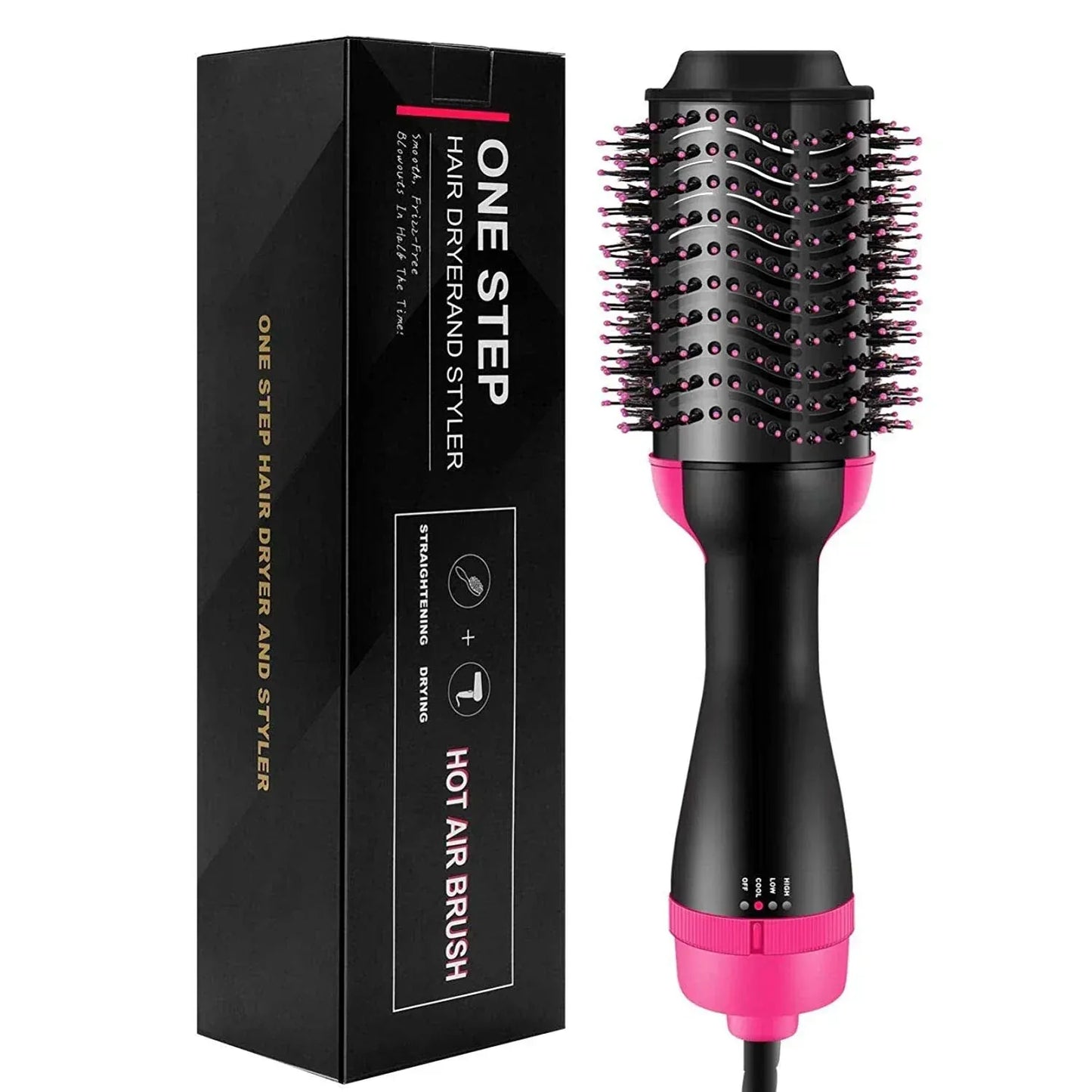 Hot Air Brush (Hair Styler – Dry, Straighten & Volumize in One Go)